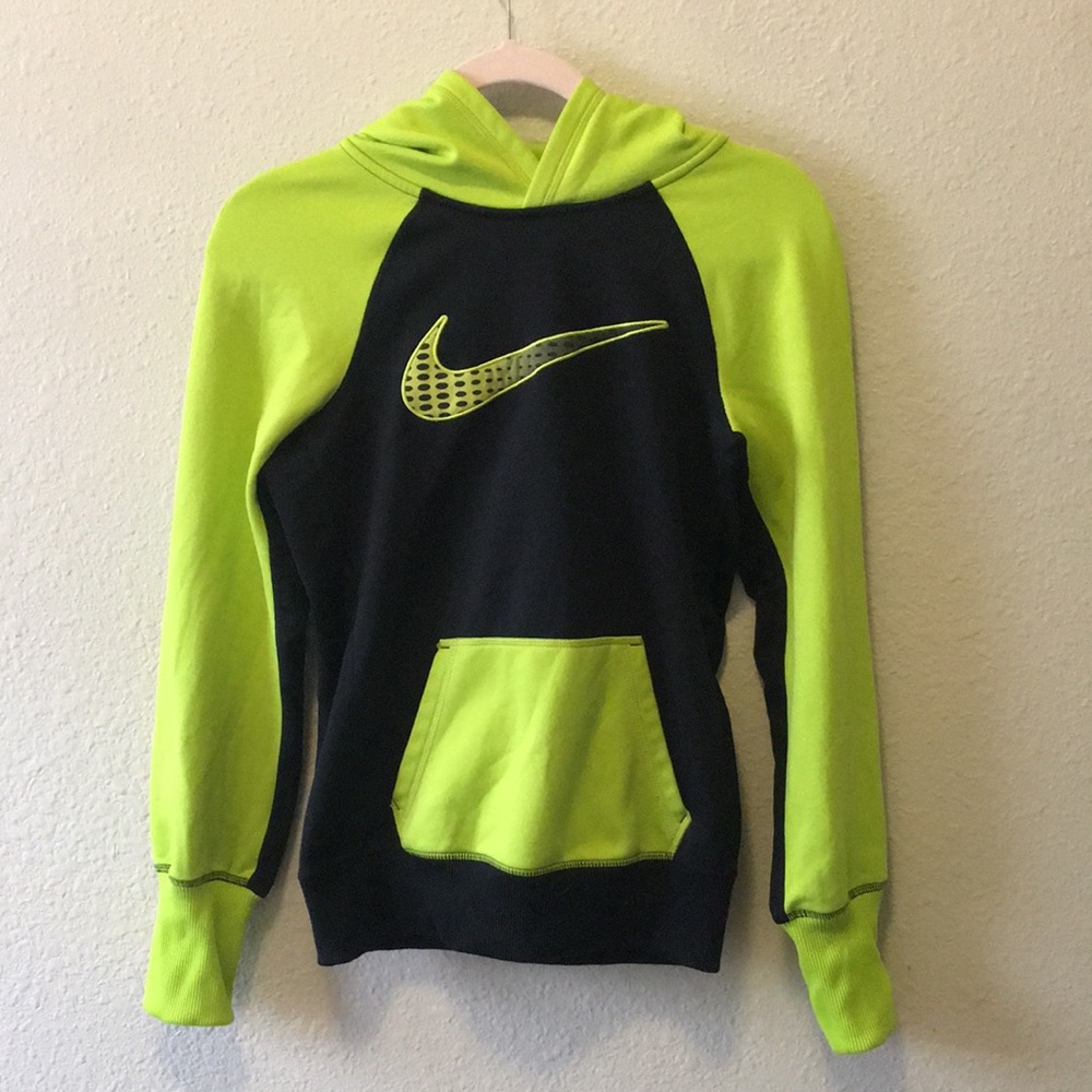 Neon Green Nike Therma-Fit Hoodie